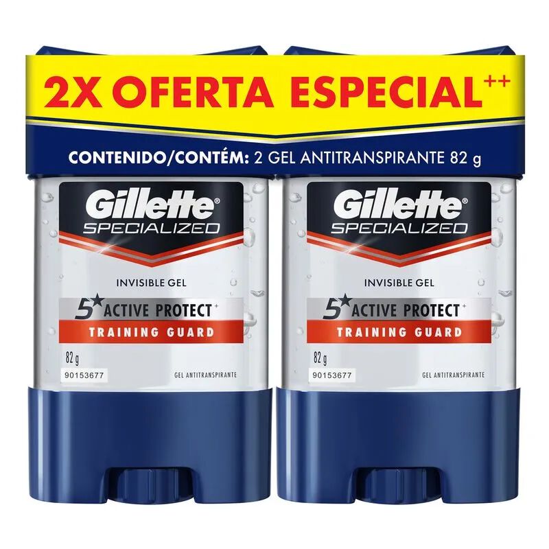 Desodorante Gillette Training Guard Paquete X 2Barra 82Gr Ofert Espec
