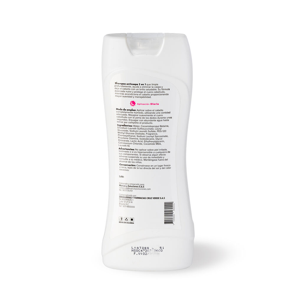Shampoo-Anticaspa-Laorem-Limpieza-Y-Suavidad-2-En-1-Fco-400Ml-imagen-2