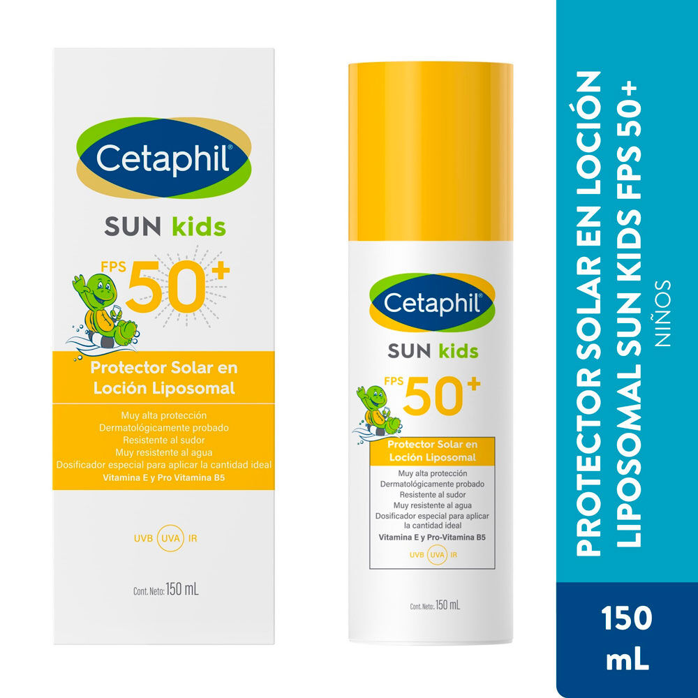 Cetaphil-Protector-solar-Kids-FPS-50+-Loción-Frasco-X-150mL-Muy-Alta-Protección-imagen-1