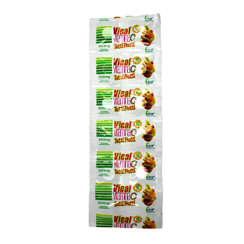 Vical Tableta Masticable Blister X 12 Tabletas Tutti Frutti