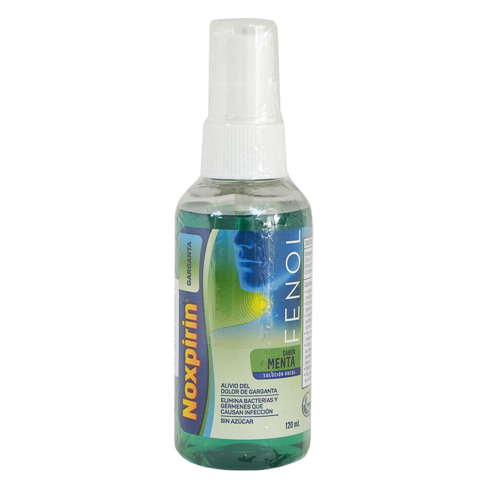 Noxpirin Spray 1.4% Solucion Bucal Frasco X 120 Ml Menta