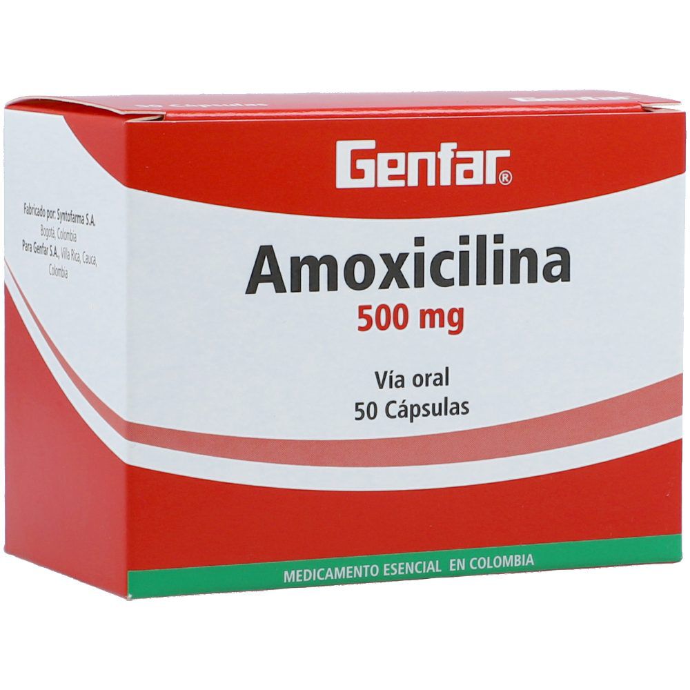 Amoxicilina Cápsulas 500Mg Blister X 10