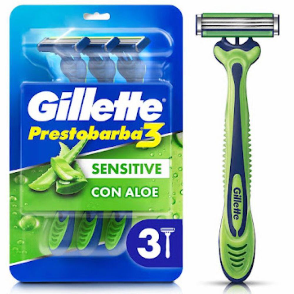 Prestobarba-Gillette-Sensitive-Paquete-X-3-imagen