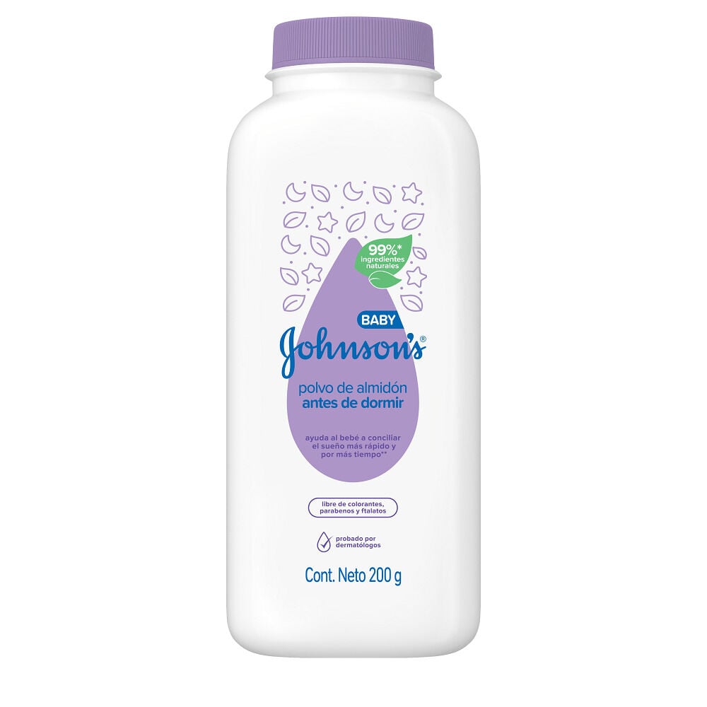 Polvo De Almidon Johnsons Baby Antes De Dormir Frasco X 200Gr
