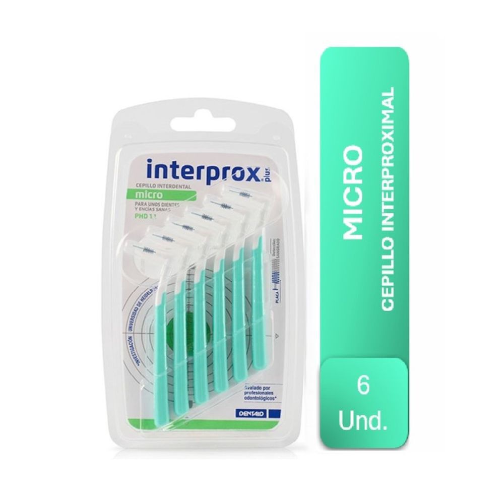Cepillos Interproximales Interprox Sobre X 6 Color Verde