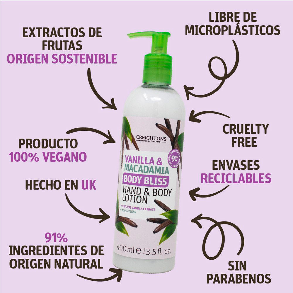 Loción-para-Manos-y-Cuperpo-Creightons-Body-Bliss-Vainilla-Macadamia-Frasco-x-400Ml-A-MACADAMIA-imagen-2
