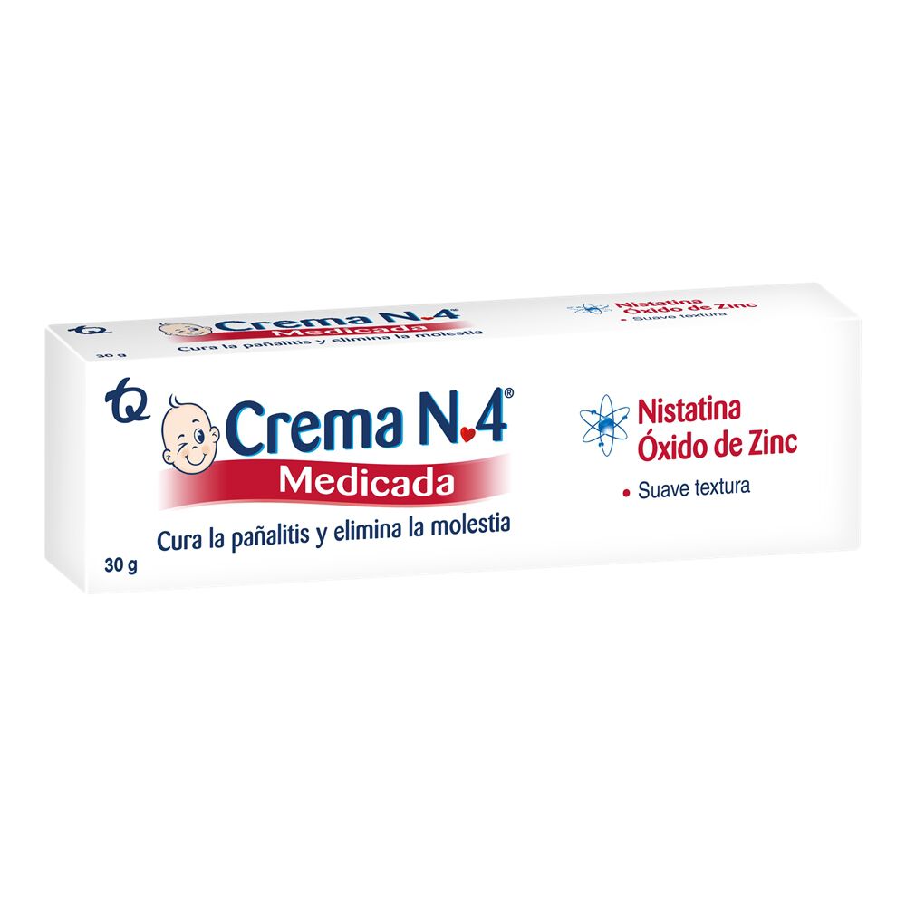 Crema-No-4-Medicada-(200Mg+100000Ui)/Gr-Crema-Tubo-X-30-Gr-imagen