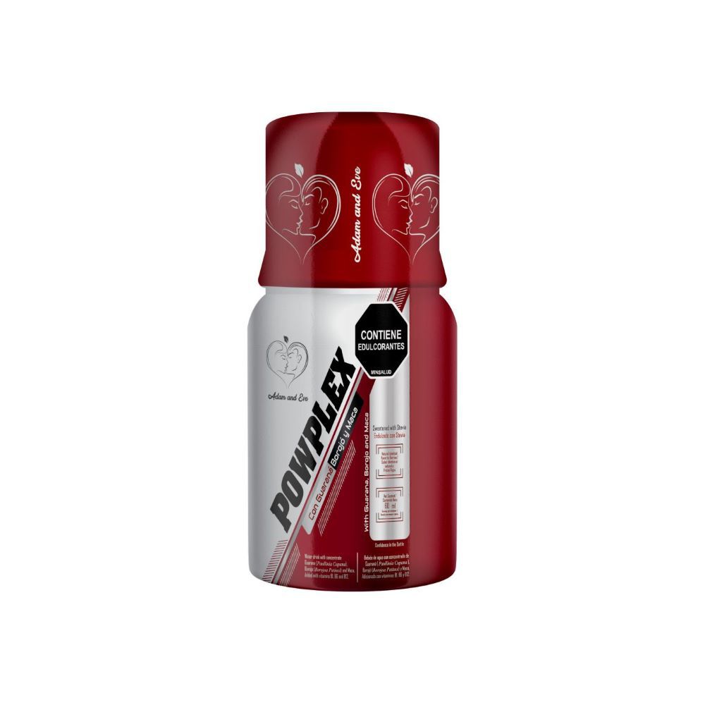 Bebida De Agua Powplex Con Guarana Borojo Y Maca Bote X 60Ml