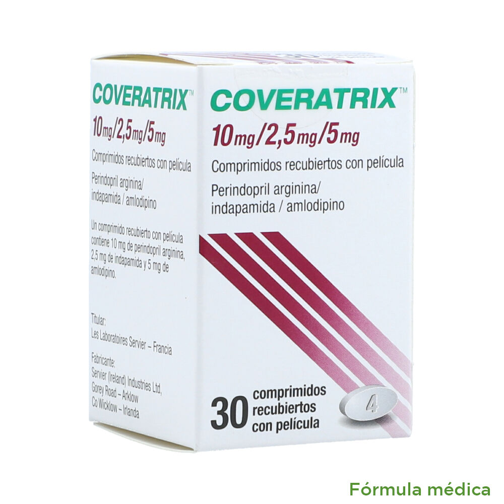 Coveratrix (5+2.5+10)Mg Caja X 30 Tabletas Recubiertas