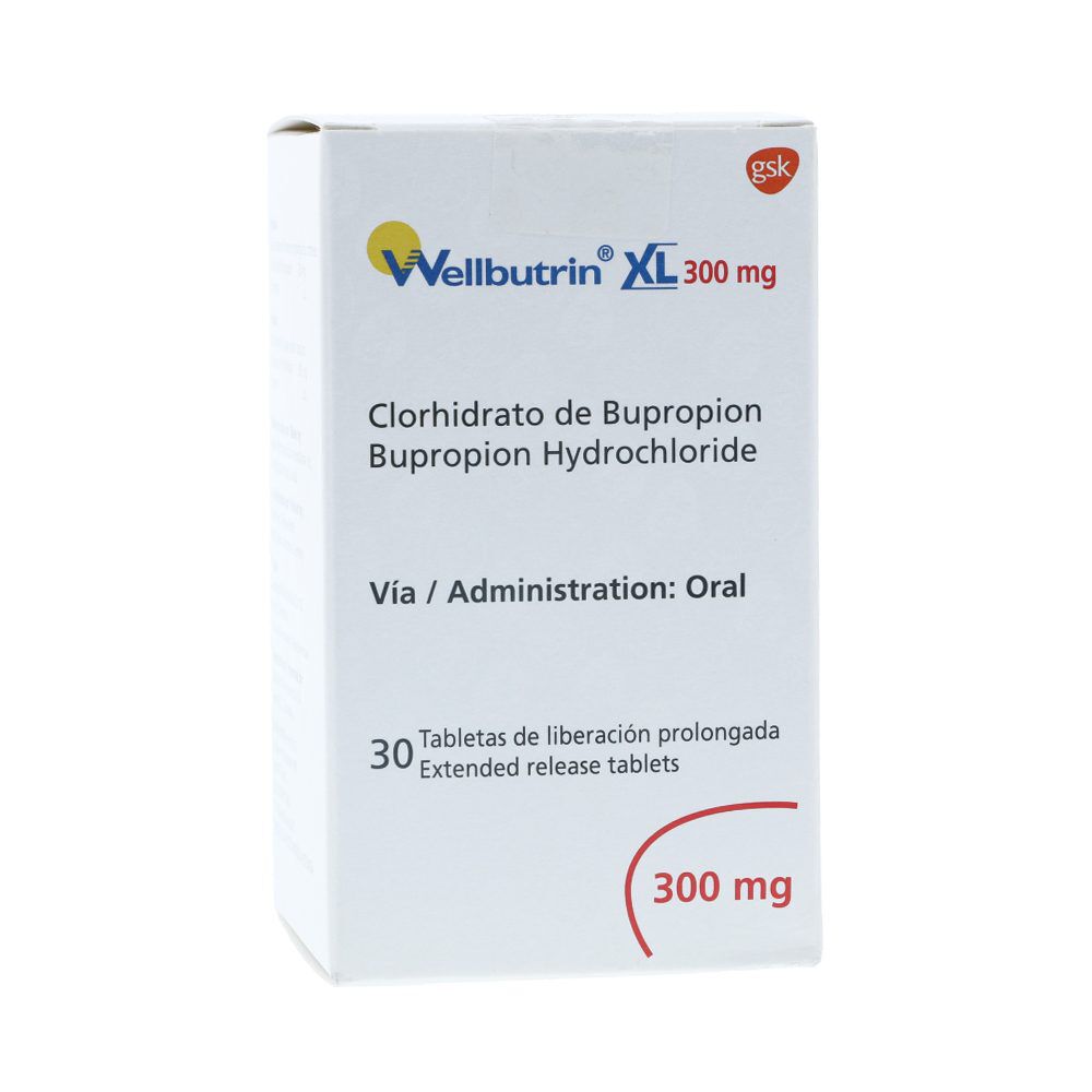 Wellbutrin XL Tableta Liberación Prolongada 300Mg Frasco X 30