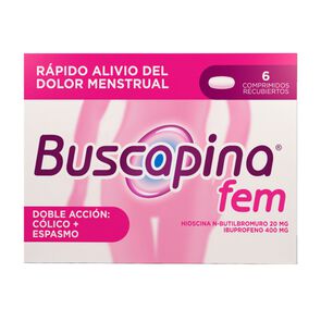 Buscapina-Fem-para-C&oacute;licos-Menstruales-(20+400)-mg-6-Tabletas-imagen