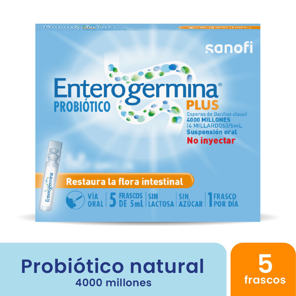 Enterogermina-Plus-4000Millones-Caja-X-5-Frascos-X-5mL-Suspensi&oacute;n-imagen