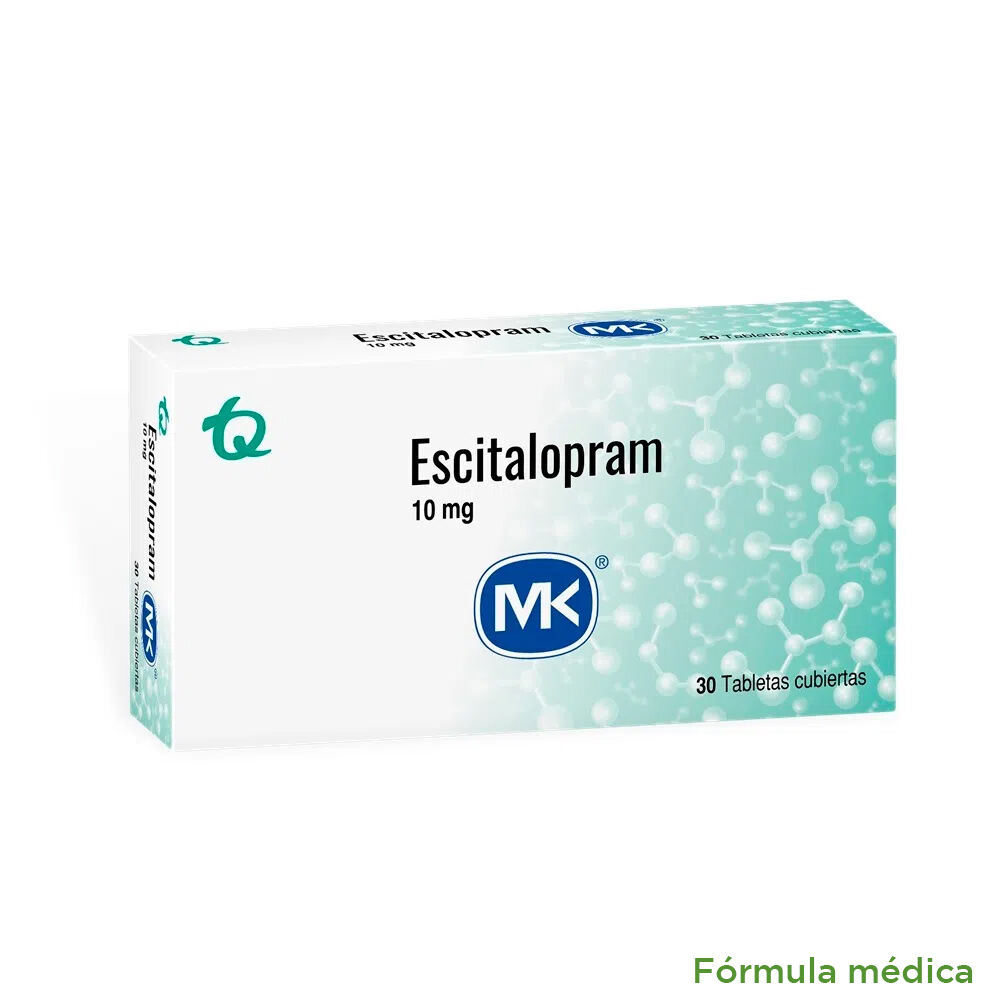 Escitalopram 10Mg Tabletas Caja X 30 Mk