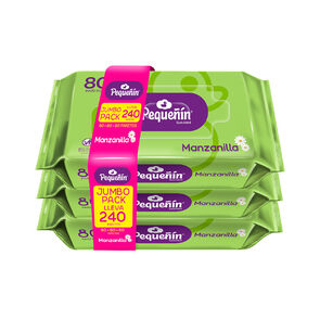 Promo-Panitos-Humedos-Pequenin-Jumbo-Pack-Paquete-X-240-Manzanilla-imagen