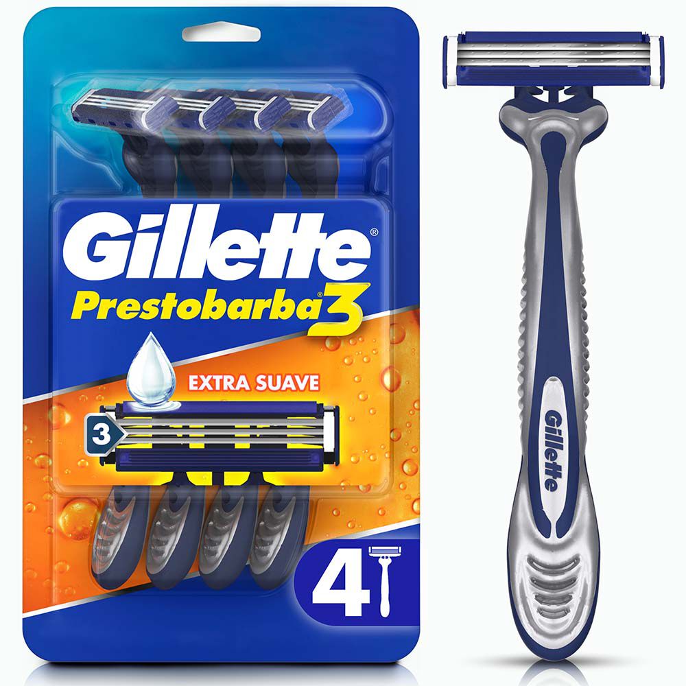 Prestobarba Gillette Mach3 Turbo Sobre X 4 Unidades