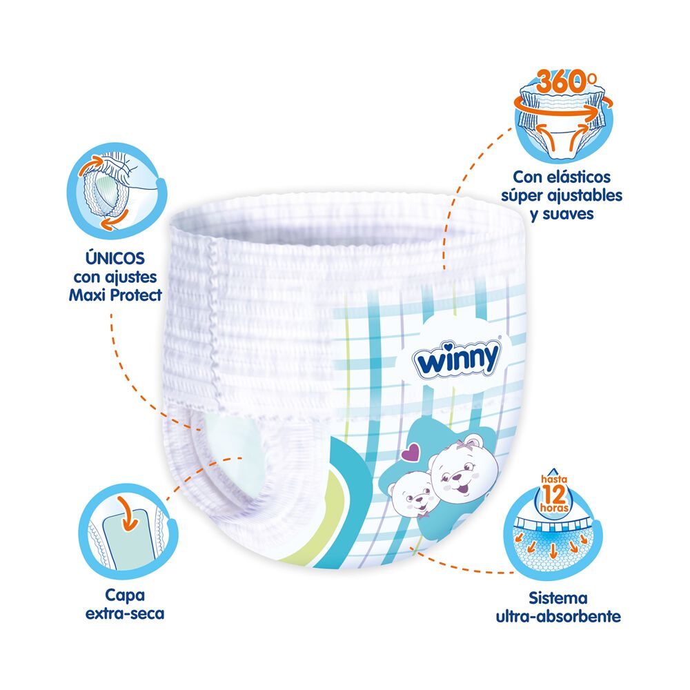 Pañales-Desechables-Winny-Pants-Con-Fibra-Natural-Paquete-X-50Und-Etapa-4-Xg-imagen-2