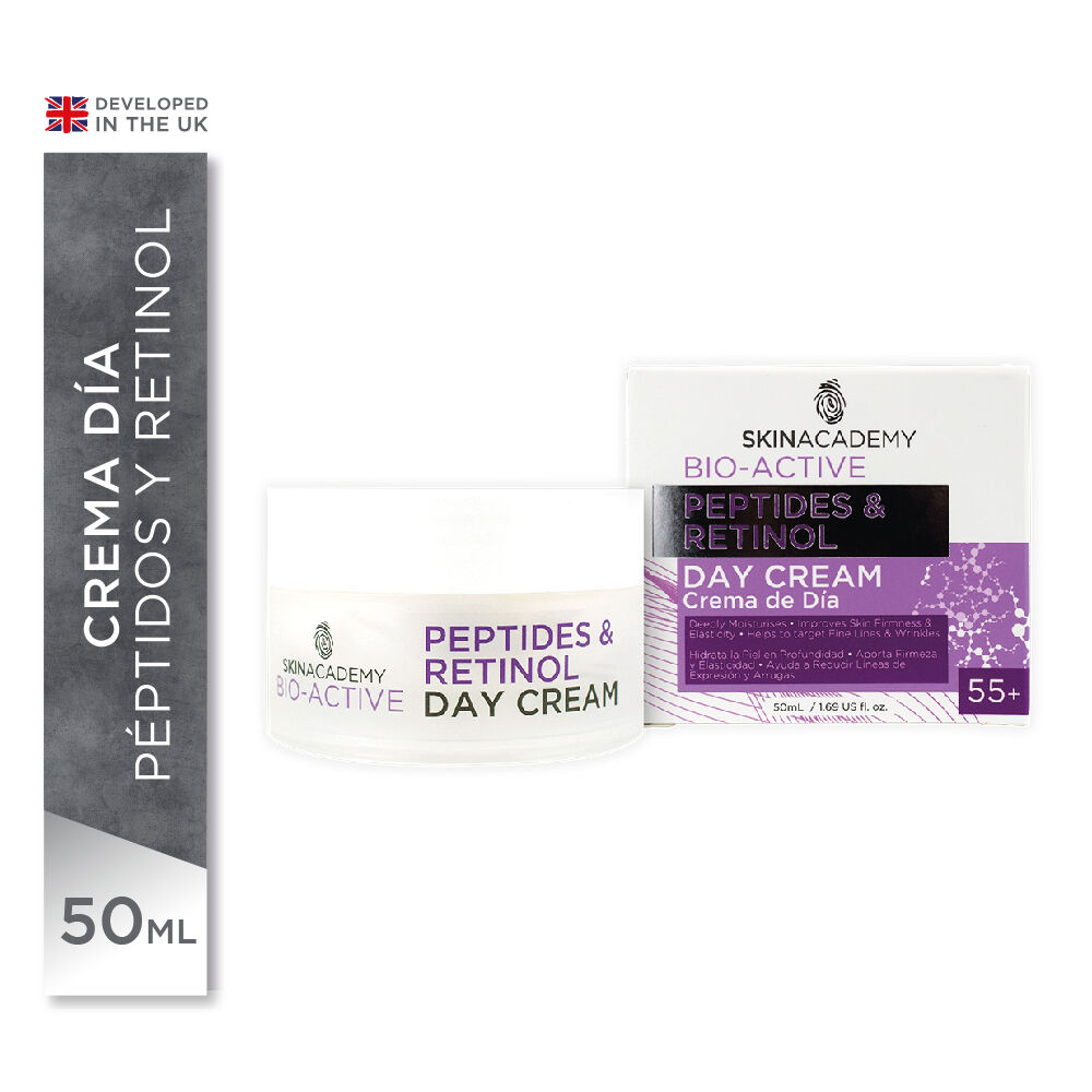 Bio-Active-Peptides-&-Retinol-Skinacademy-Crema-De-Día-55+-Pote-X-50Ml-imagen-1