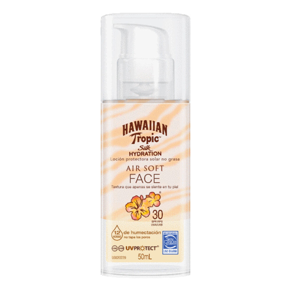 Protector Solar Hawaiian Tropic Tm Silk Hydration Face Spf 30 Loc Frasco Por 50Ml