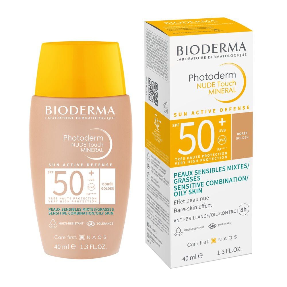Nude-Touch-Photoderm-SPF-50+-Frasco-X-40mL-Teinte-Doree-imagen-1