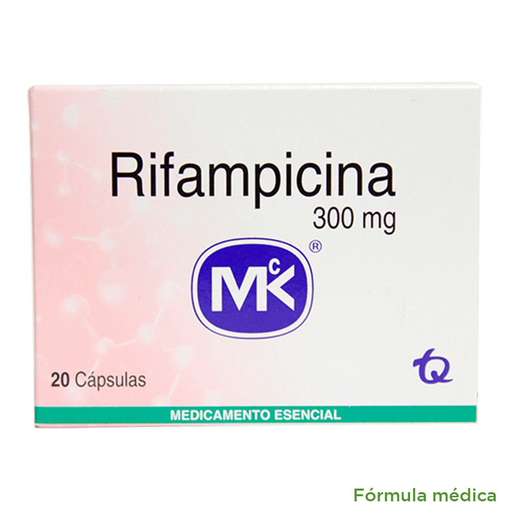 Rifampicina 300Mg Caja X 20 Capsulas Mk