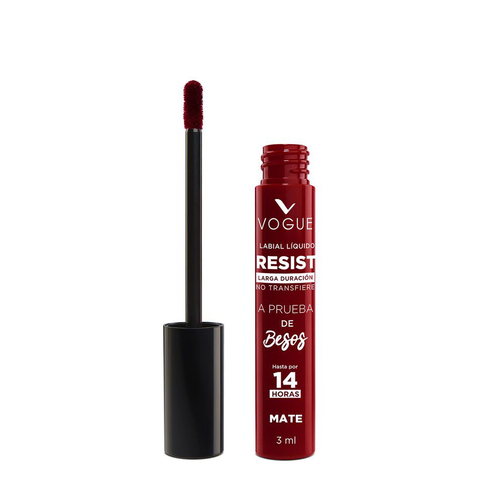 Labial-Liquido-Vogue-Resist-Larga-Duracion-Mate-Tubo-por-3Ml-Poderosa-imagen-2