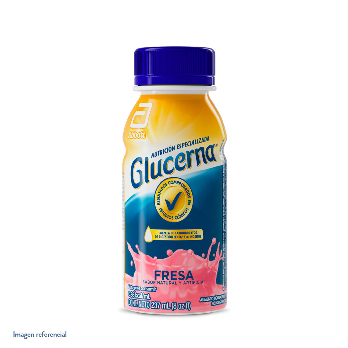 Glucerna Fórmula para Diabetes Líquido Fresa 237 Ml