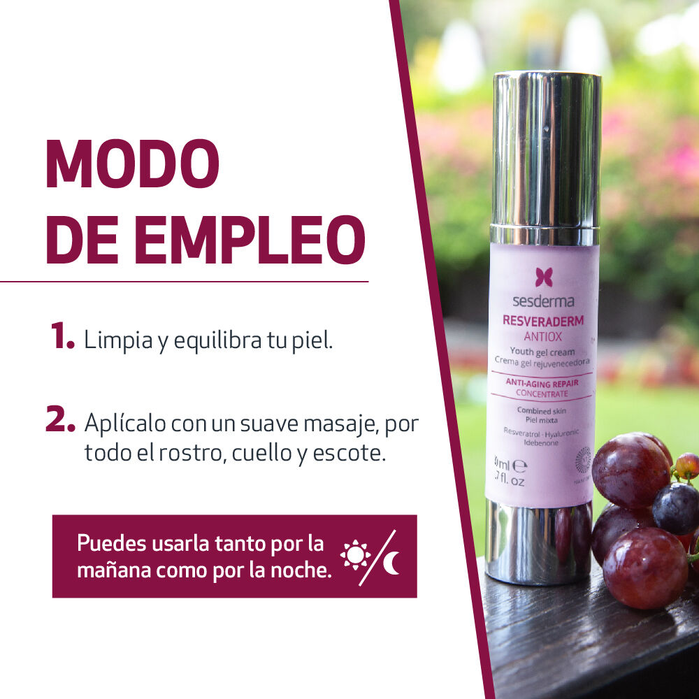 Crema-Gel-Rejuvenecedor-Sesderma-Resveraderm-Antiox-Frasco-50Ml-imagen-5