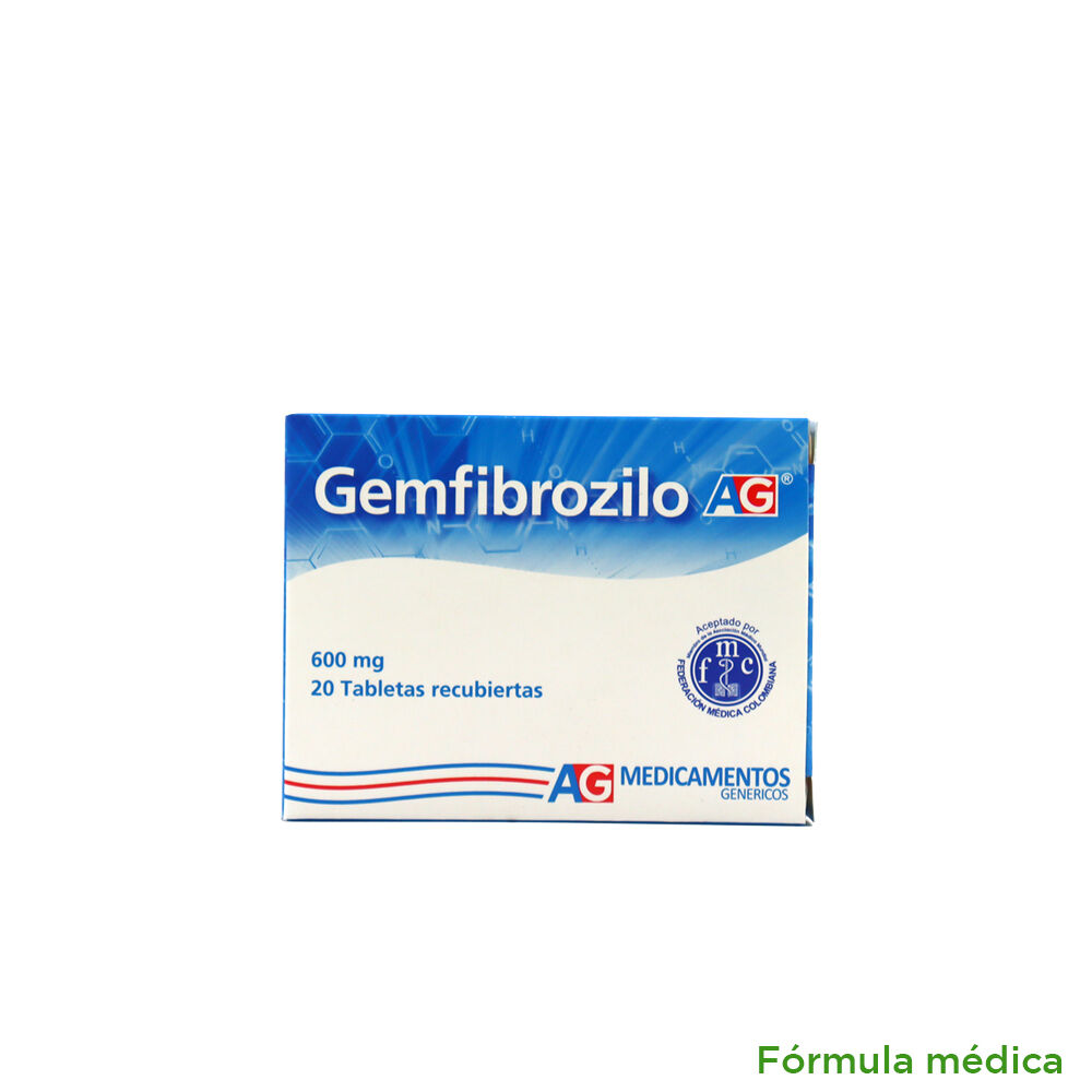 Gemfibrozilo 600Mg Tabletas Recubiertas Caja X 20 Amer Gen