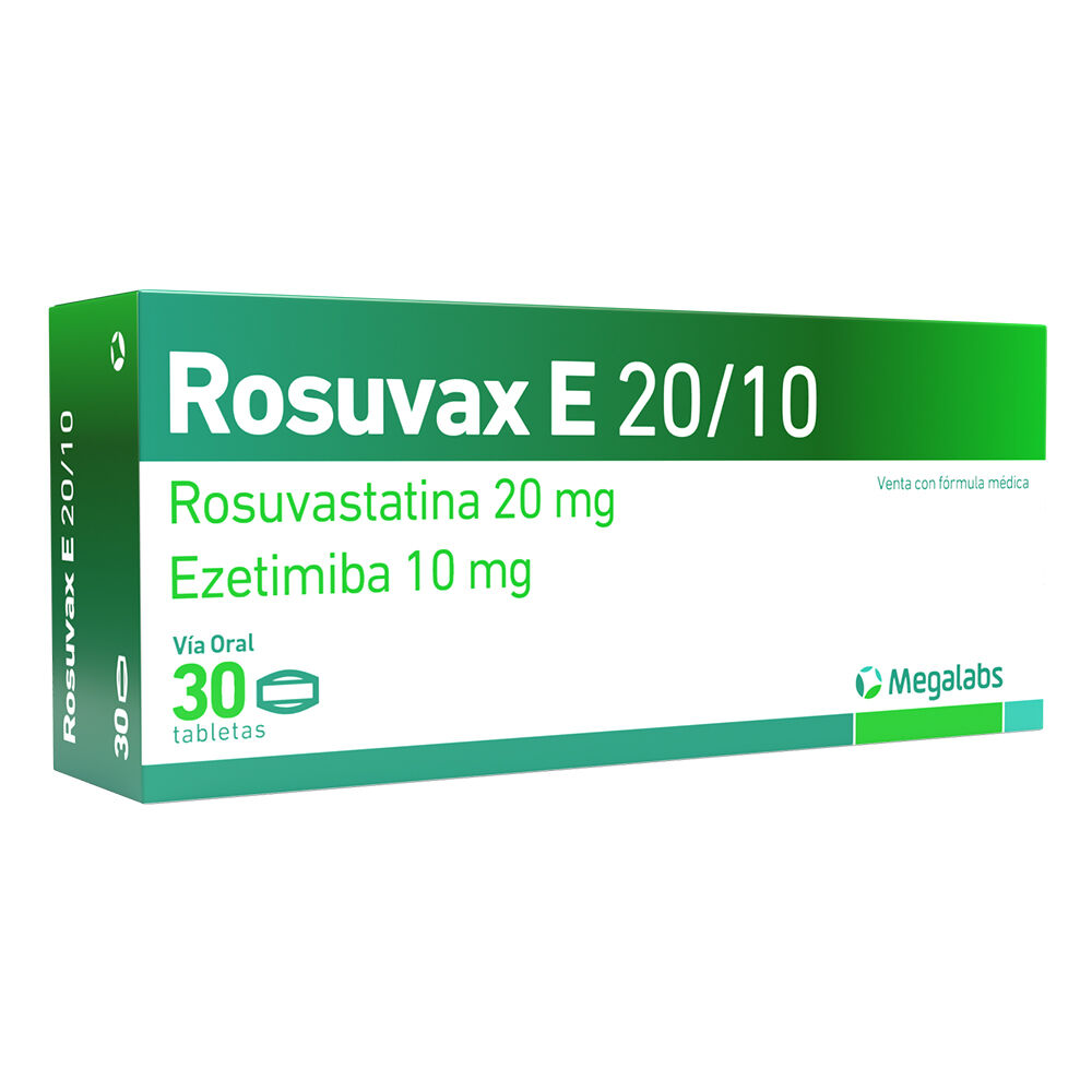 Rosuvax E Tabletas Recubiertas (10+20)Mg Caja X 30