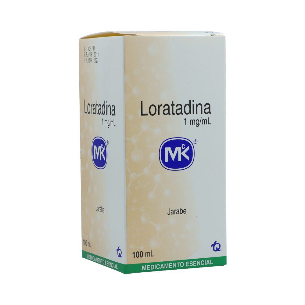 Loratadina Mk (1Mg/mL) 5Mg/5mL Frasco X 100mL Jarabe