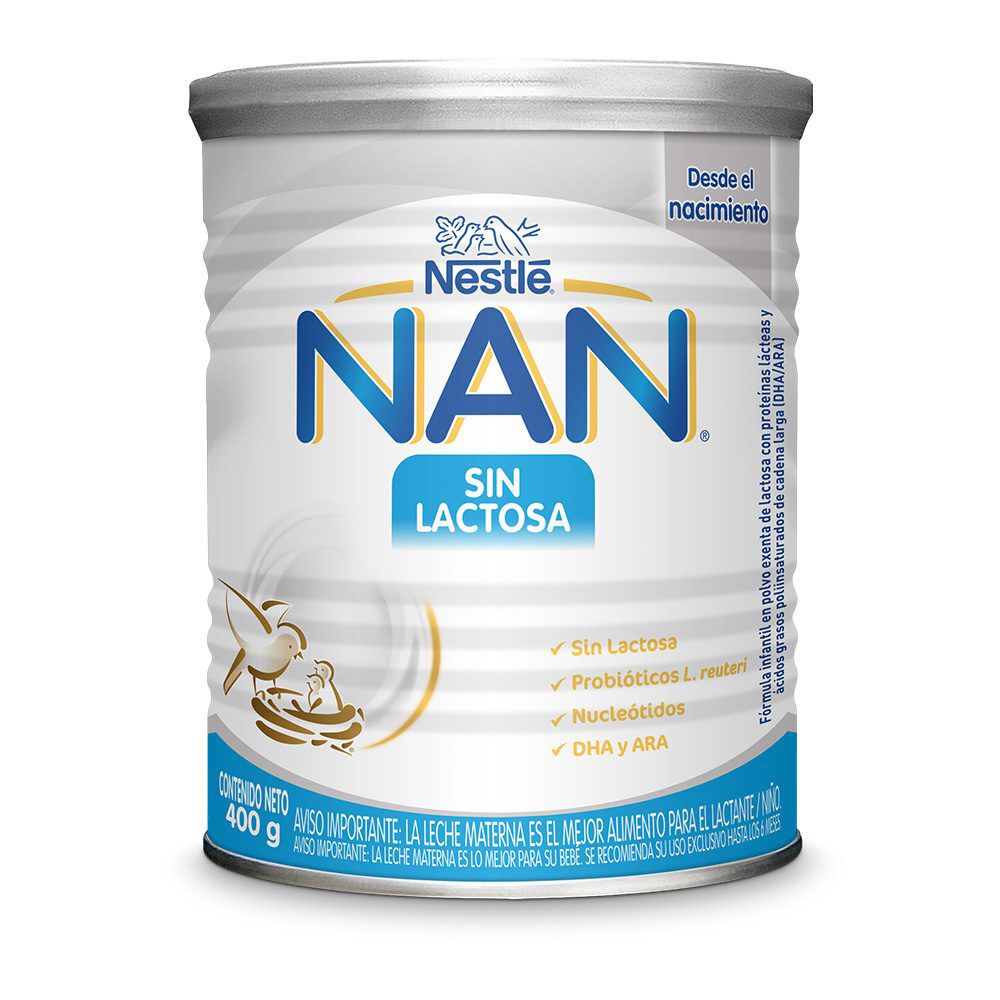 NAN Sin Lactosa Polvo Tarro X 400Gr