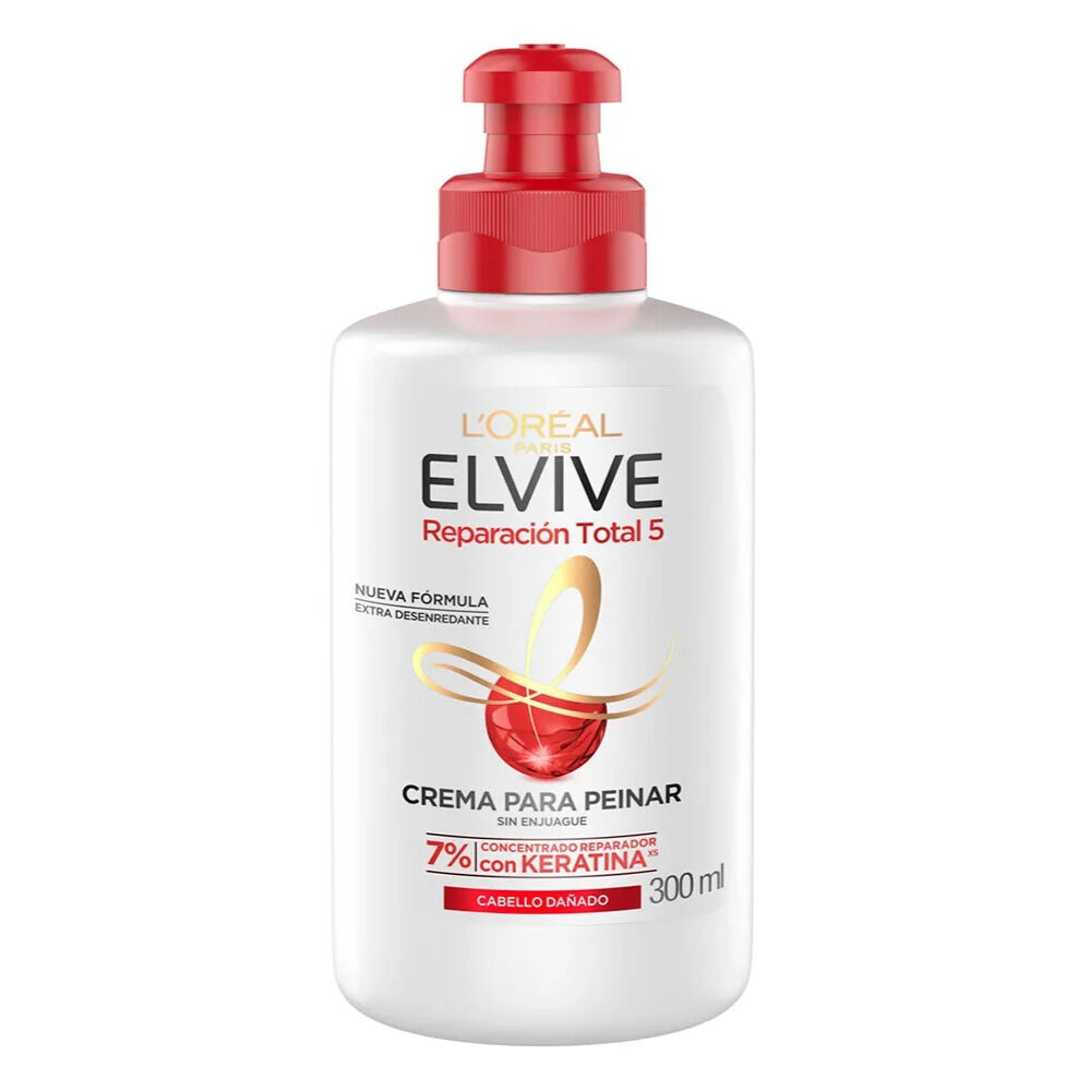 Crema-Para-Peinar-Reparacion-Total-5-Elvive-Frasco-por-300Ml-imagen-2