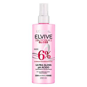 Tratamiento-Con-Enjuague-Loreal-Paris-Elvive-Glycolic-Gloss-6%-Ph-Acido-Frasco-X-200Ml-imagen