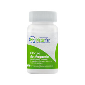Cloruro-De-Magnesio-Naturfar-+-Colageno-Y-Vitamina-C-Capsulas-Frasco-X-90-imagen
