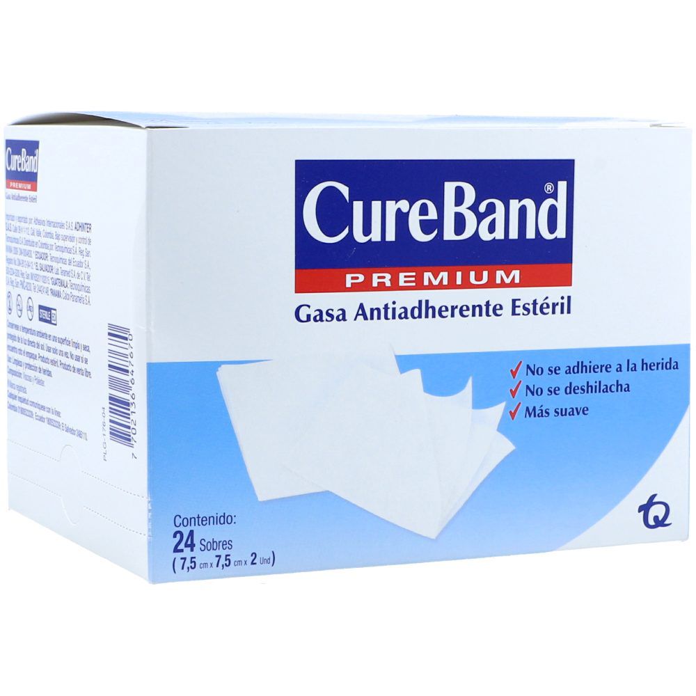 Cure-Band-Gasa-Antiadherente-Esteril-7.5-Cm-X7.5-Cm-Sobre-x-2-imagen-1