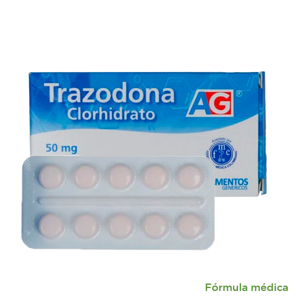 Trazodona-Clorhidrato-50Mg-Tabletas-Amer-Gen-Blister-por-10-imagen