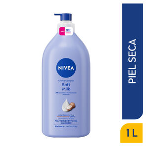Crema-Corporal-Hidratante-Profunda-Nivea-Soft-Milk-Piel-Seca-Frasco-1000-Ml-imagen