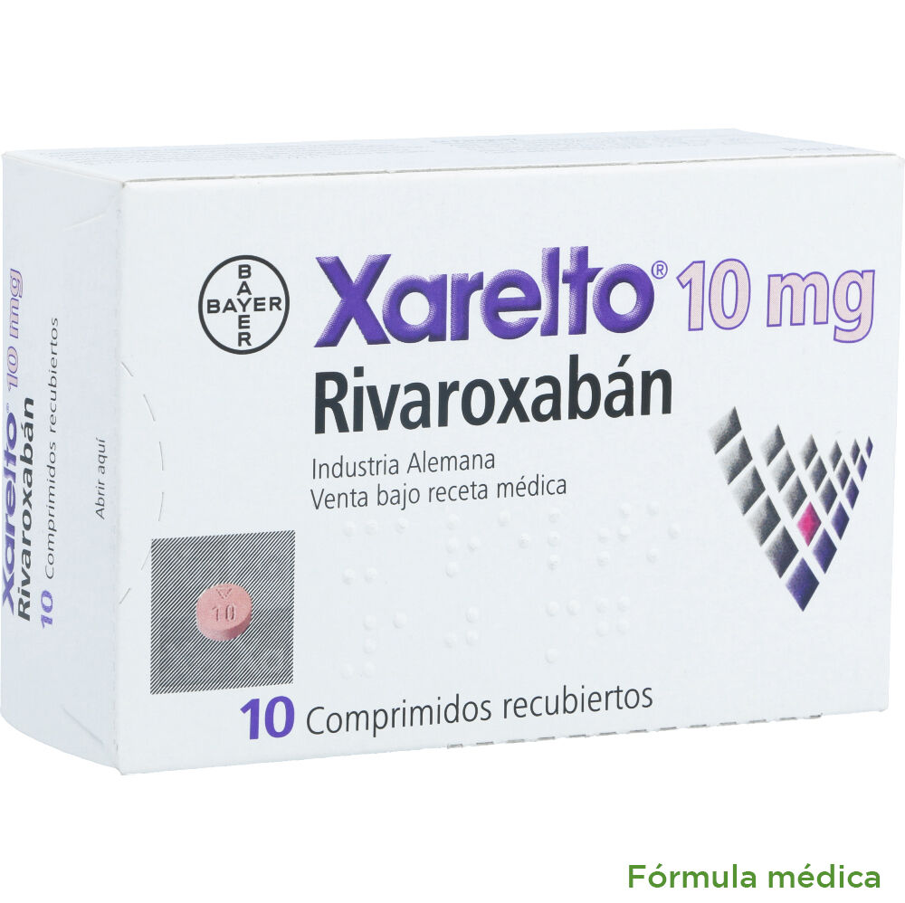 Xarelto Tabletas Recubiertas 10Mg Caja X 10