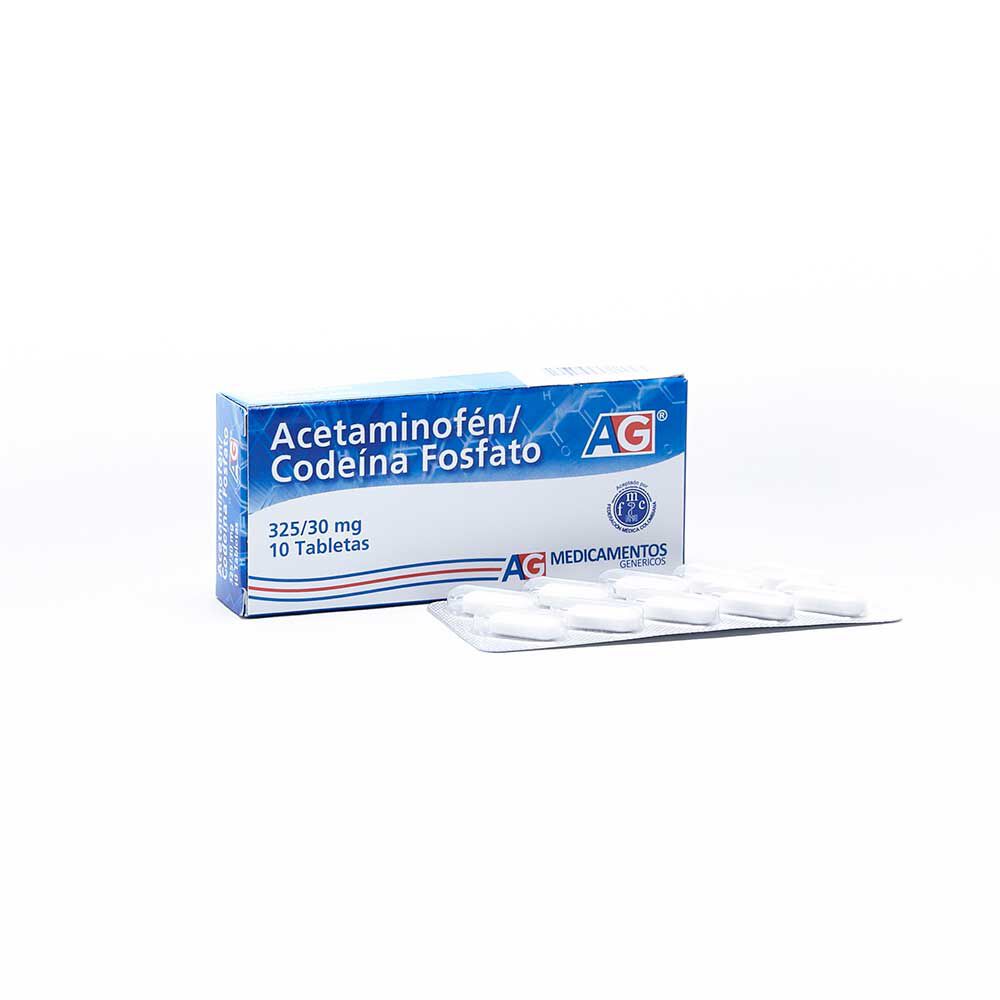 Acetaminofen+Codeina-Tabletas-(325+30)Mg-Caja-X-10-imagen