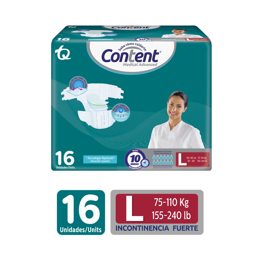 Pañal-Content-Medical-Advanced-Paquete-X-16Und-Talla-L-imagen
