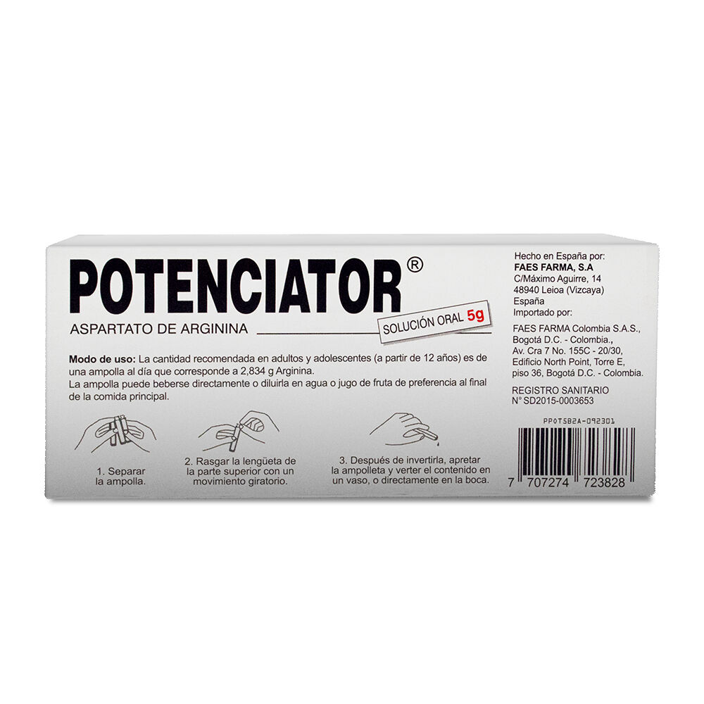Potenciador-Faes-Farma-Aspartato-De-Arginina-Bebible-5Gr-Caja-X-2Amp-X-10Ml-imagen-3