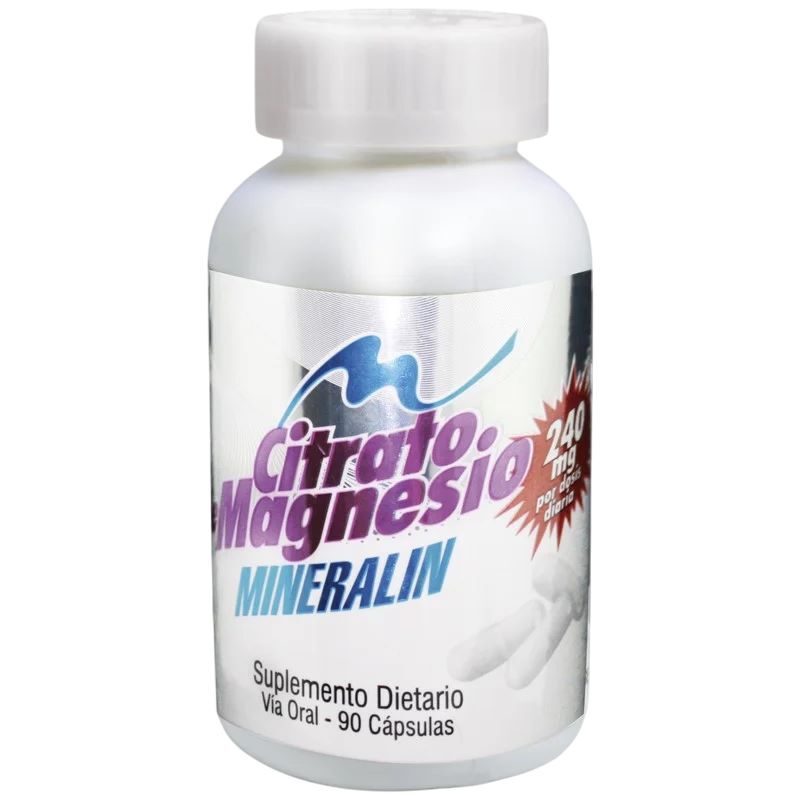 Citrato De Magnesio Mineralin Capsulas Frasco X 90