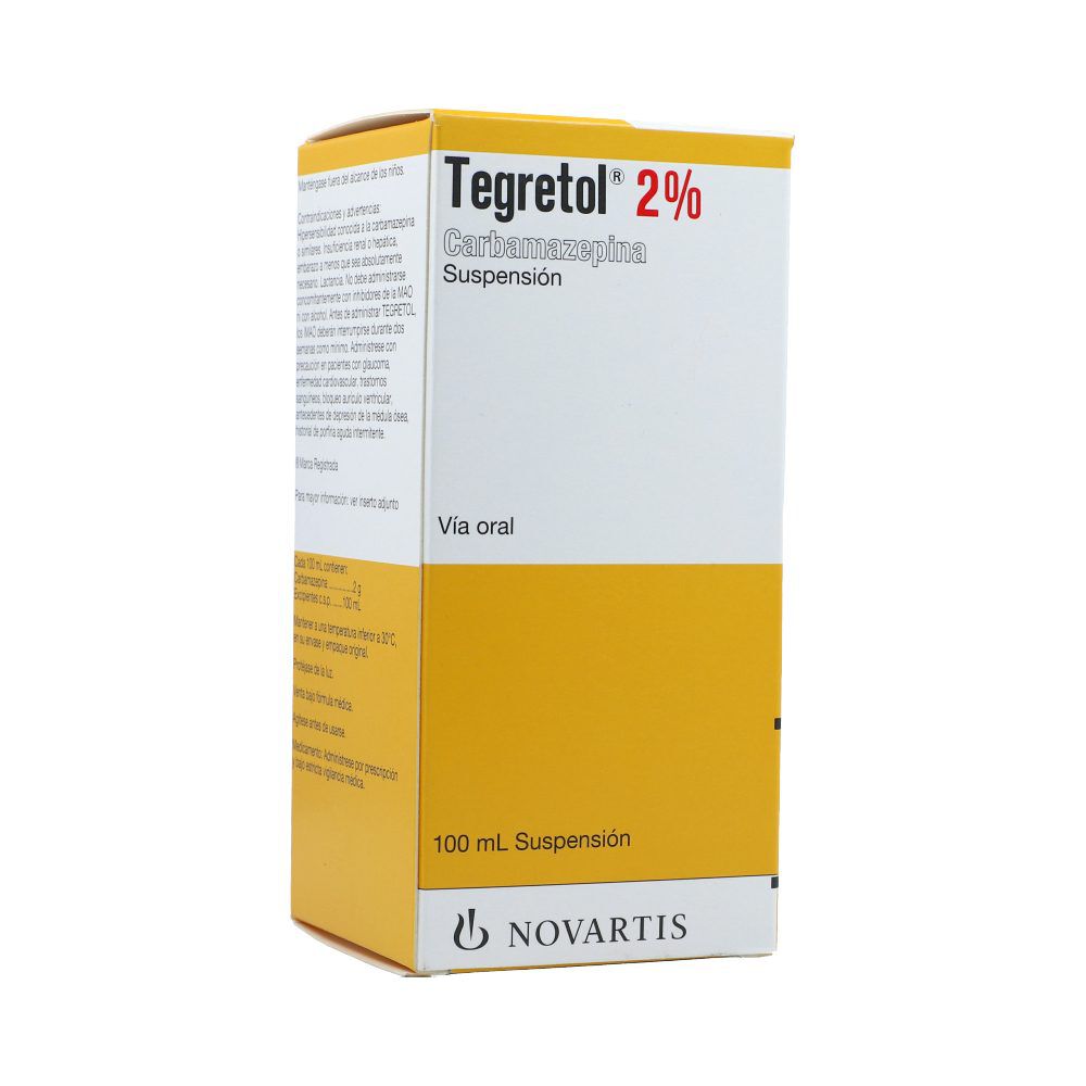 Tegretol 100Mg/5mL(2%) Suspensión Oral Frasco X 100 mL