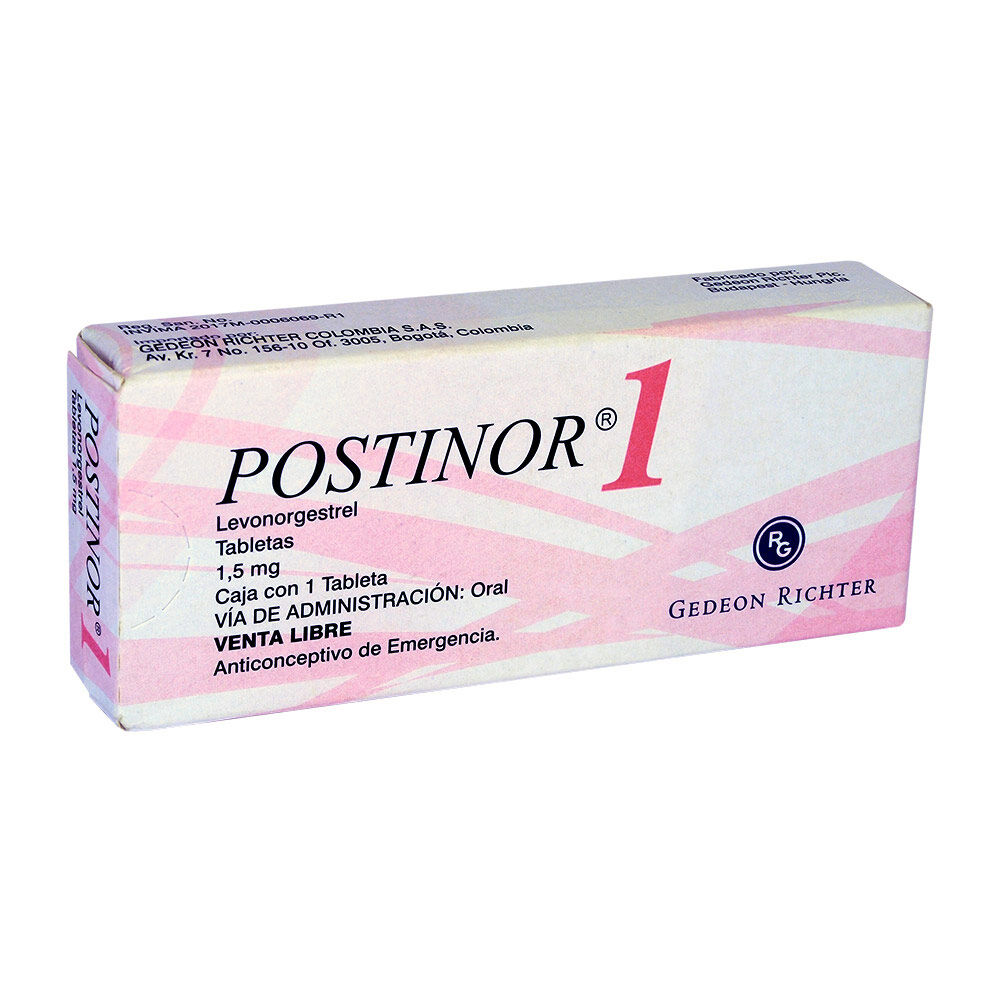 Postinor Tableta 1 1.5Mg Caja X 1