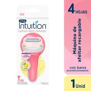 Maquina-De-Afeitar-Recargable-Schick-Intuition-Lemon-Berry-Breeze-Paquete-por-1Unidad-imagen