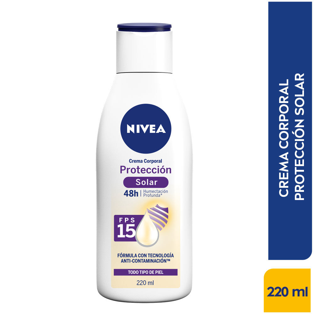 Crema-Corporal-Nivea-Protección-Solar-FPS-15-220-ml-imagen-1