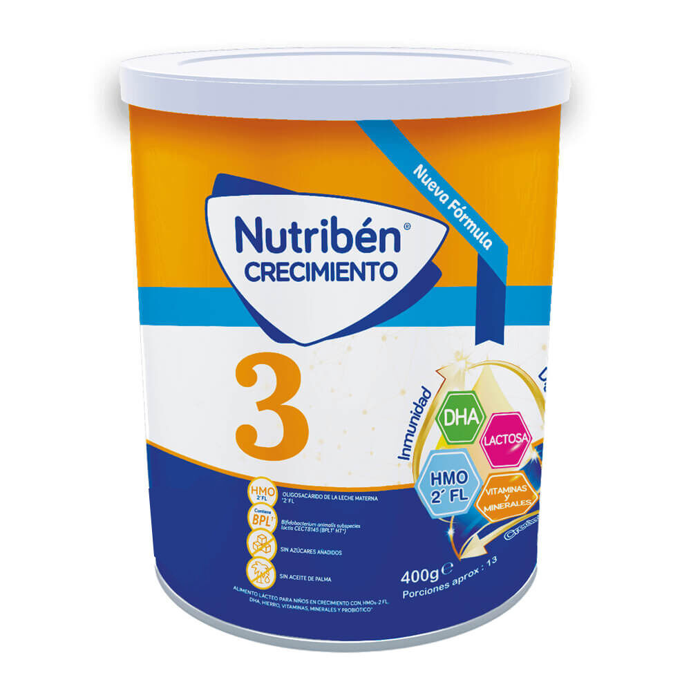 Nutriben Crecimiento 3 Tarro X 400Gr