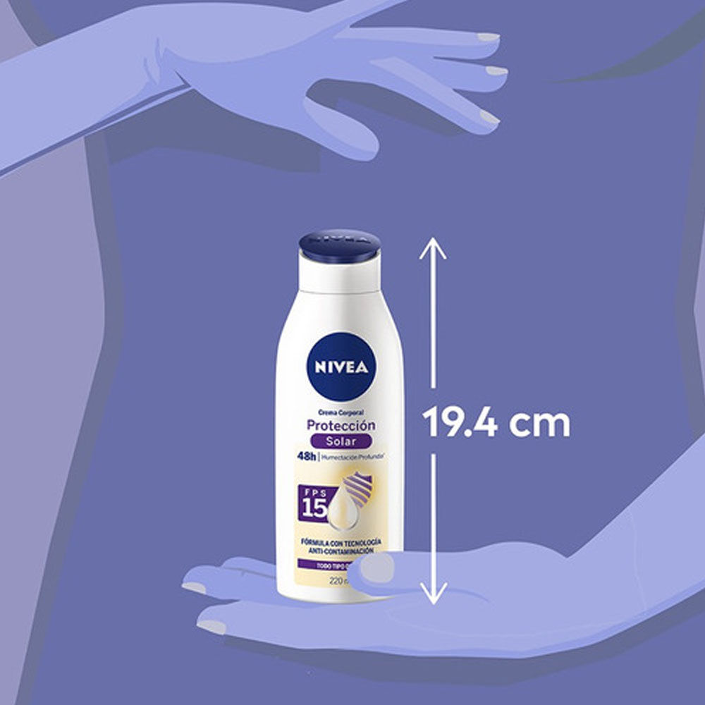 Crema-Corporal-Nivea-Protección-Solar-FPS-15-220-ml-imagen-5