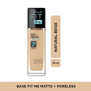 Base-Liquida-Maybelline-220Fit-Me-Matte+Poreless-Fps22-Frasco-por-30Ml-imagen