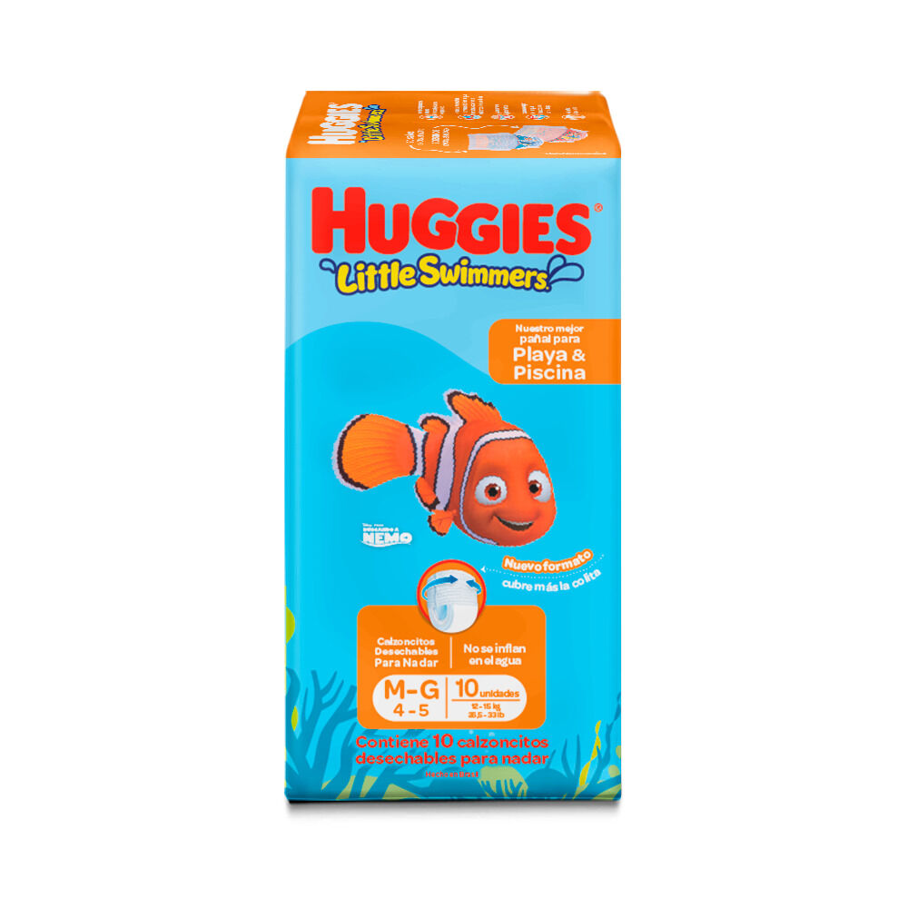 Pañal Huggies Little Swimmers Talla G Paquete X 10